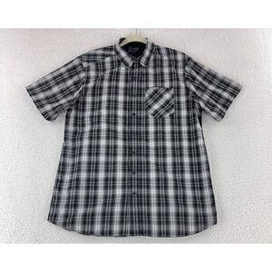 5.11 Tactical Black Breaker Button-Up Shirt Mens Plaid Short Sleeve Size Medium